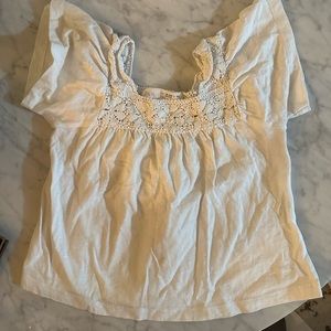Zara Eyelet short tee top size: 18-24 months